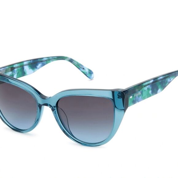 GORGEOUS TEAL CATSEYE SUNGLASSES - Picture 2 of 7